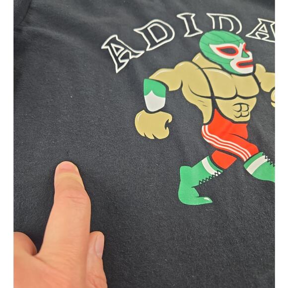 Adidas | Lucha Libre- Mexican Wrestler- T-Shirt | Size Medium - Picture 5 of 7